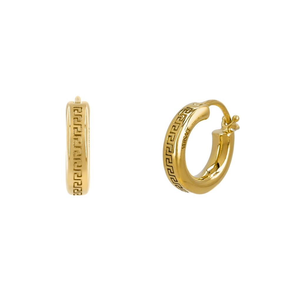 Versace Greca Hoop Earrings 1018958 1a00620 3j000