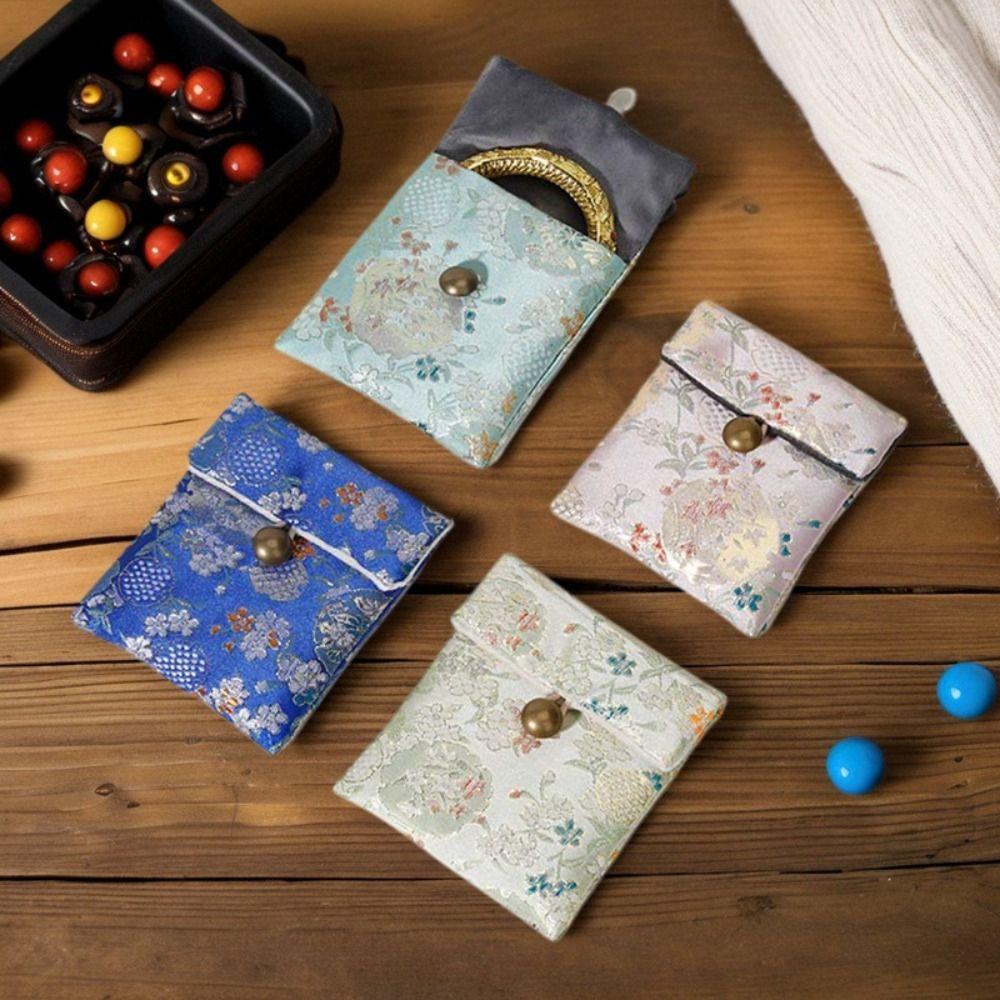 Rings Necklace Jewelry Packing Bag Chinese Style Jewelry Holder Earrings Storage Case  Vacation