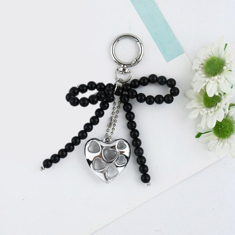 Butterfly Heart Phone Lanyard Bows Pendant Phone Charm Colorful Keychain Stylish Ornament Backpack Jewelry for Women