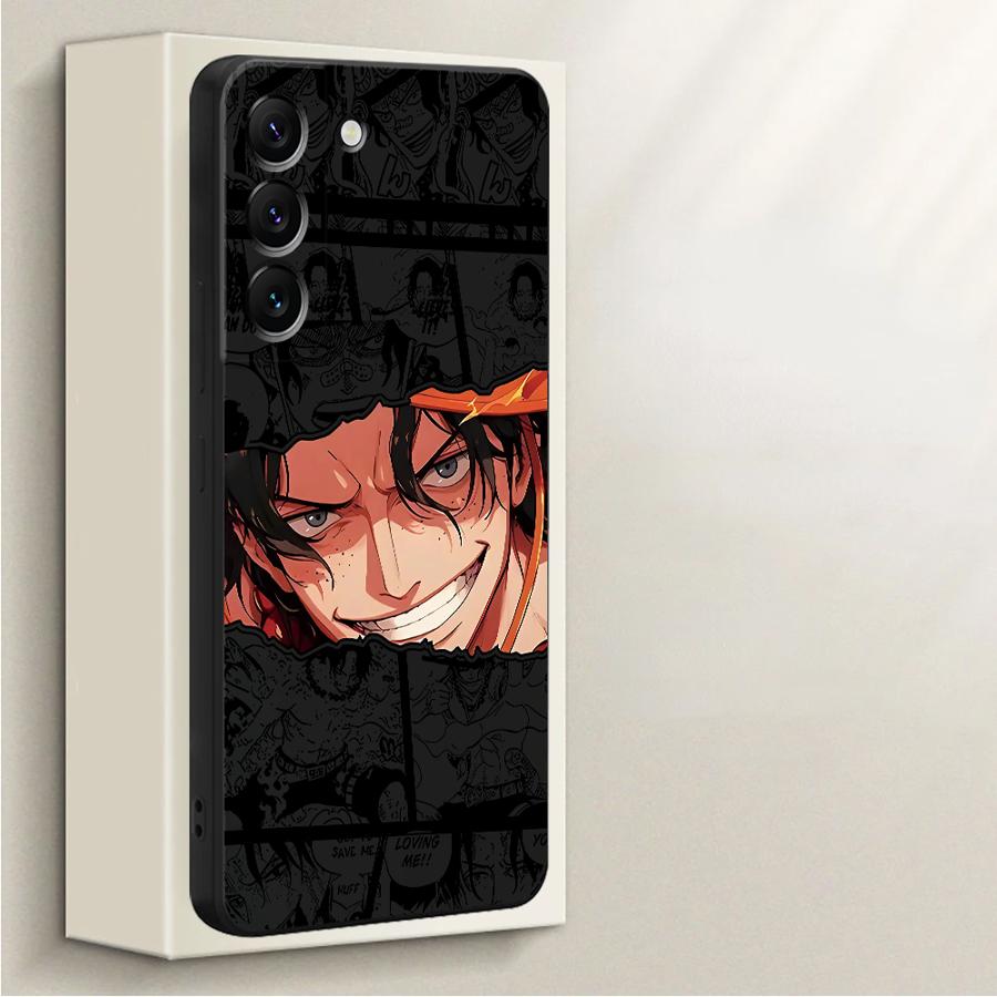 Handyhülle für Samsung Galaxy A15 A16 A24 A22 A52 A36 A26 A13 A14 A35 A51 A11 A12 A34 One Piece Retro Lustig