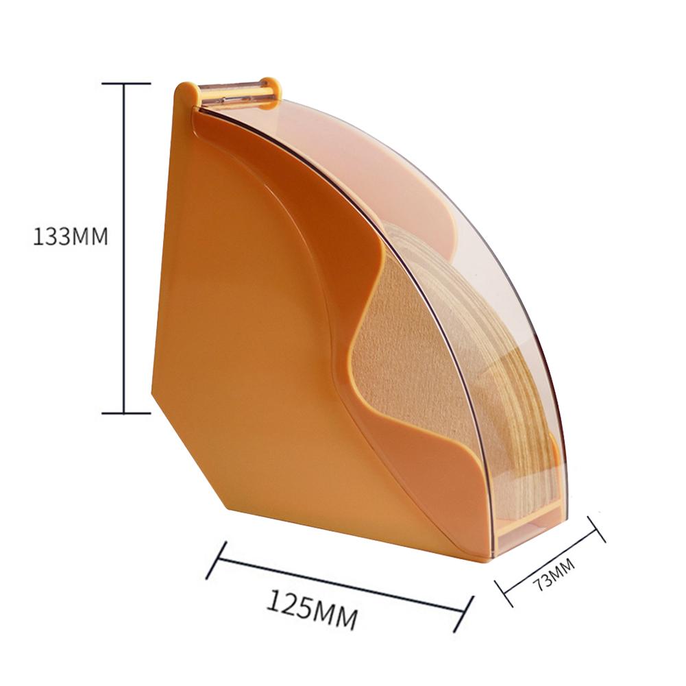 1pc Hand Drip Coffee Filter Paper Holder Storage Rack With Acrylic Cover Dispenser Coffee Accessories Filter Paper Storage Box
