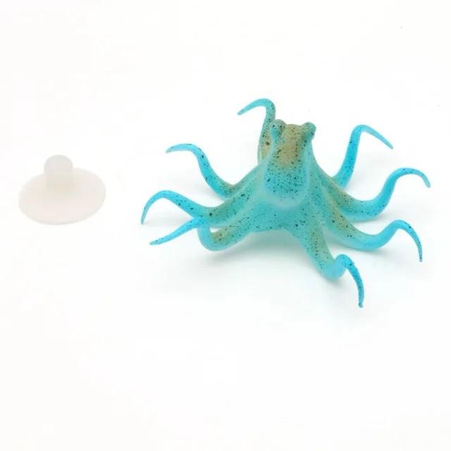 

Флуоресцентный искусственный орнамент из осьминога для аквариума с украшением для аквариума на присоске