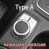 For Mercedes Benz GLA260 CLA200 A180 B260 A45 B Class Car central control Multimedia function Button Cover modification Sticker
