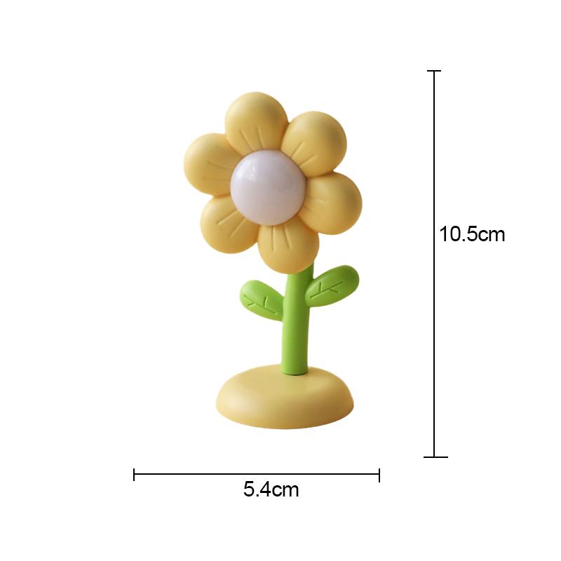 Mini LED Blume Nachtlicht Nette Kleine Tisch Lampe Desktop Ornament Nacht Schlafzimmer Umgebungs Lichter Kinder Spielzeug Kinder Urlaub Geschenk