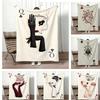 Artwork Q-Q Playing Cards Throw Lightweight 240g Flannel Blanket Soft Skin-friendly for Summer Cooling