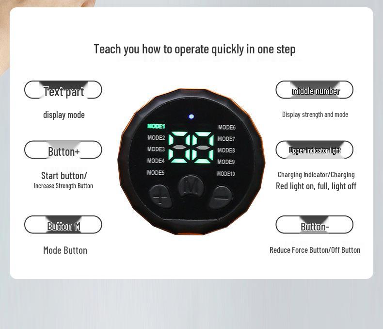 EMS Abdominal Training Belt for Home Fitness - Unisex Waist Muscle Stimulator