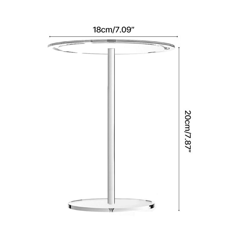 Round Eyewear Stand Glasses Storage Rack Transparent Rotatable Sunglasses Display Stand Eyeglasses Organizer for Desk