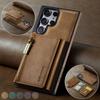 Zipper Cards Bag In 1 Detachable Leather Wallet Case For Samsung Galaxy S23 S24 Ultra S22 FE S21 Plus S23FE Pocket Purse Cover