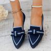 Fashion Women's Bow Designer Pointed Toe Breathable Mesh Comfort Casual Shoes Women's Lightweight Slip-On Flats Zapatos De Mujer