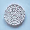 Yousheng 8Pcs Cotton Woven Coasters for Drinks, Absorbent Coasters Set with Holder, Wear-Resistant Insulating Heat-Resistant Coasters for Cups Teapots