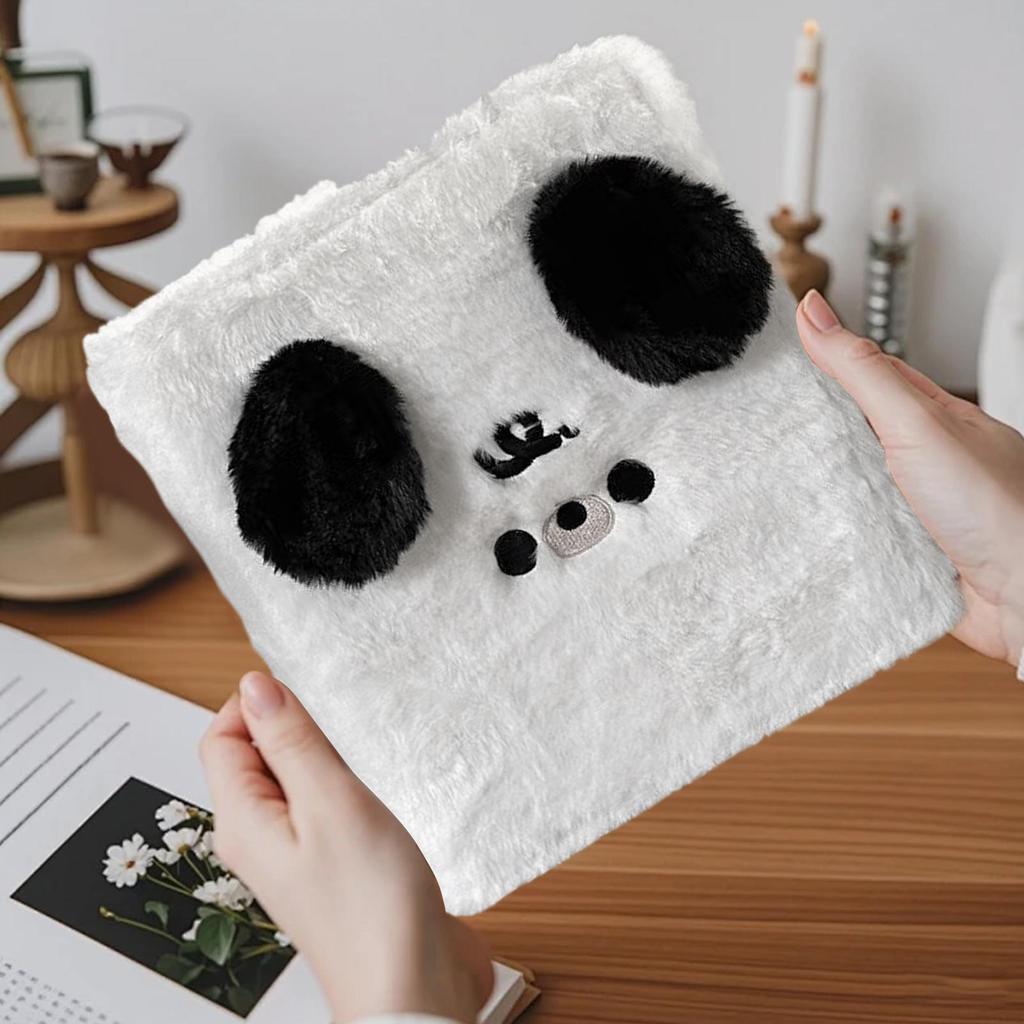 Album For Photos Plush Dog Cover Binder Scrapbook Adjustable Rings Portable Organization Photobook For Baby Wedding Travel Kids