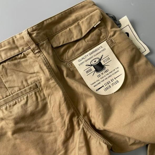 Men Loose Casual Cargo Pants Teenage Summer Straight Mid-rise Casual Pants