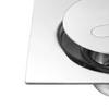 Shower Drain Quadrate High Glossy Thickened Prevents Odor Clogging Resistance Stainless Steel Floor