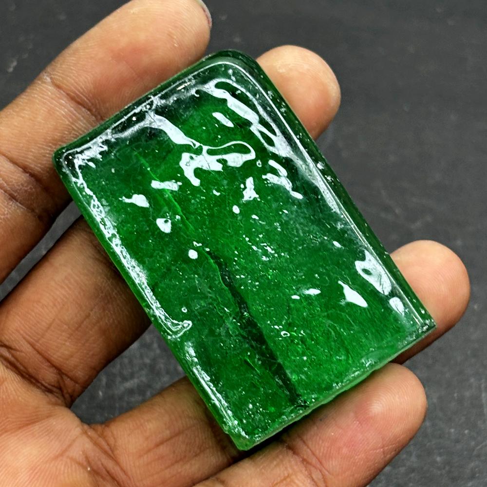 Lab Created Green Emerald 318.35ct Raw Rough Certified Loose Gemstone