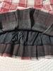 High-Waisted Plaid Woolen Pleated Skirt - Women's A-Line Autumn/Winter 2025 Academy Style