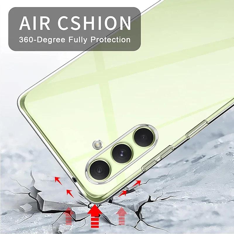 Ultra Thin Silicone Clear Case For Samsung Galaxy A55 A54 A35 A34 A14 A15 A25 A24 A05s A04s A05 A05 Transparent Soft Back Cover