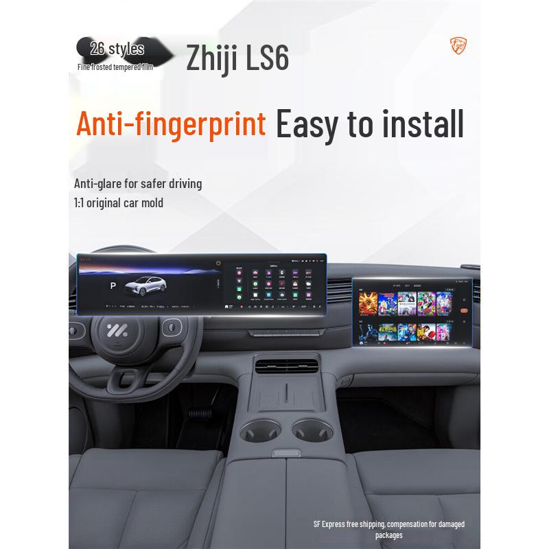 Zhiji LS6 Screen Protector for 26 Models - Central Control Instrument Car Interior Decoration