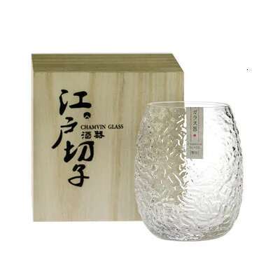 

Cocoon Breaking Whiskey Rock Cup Manual Crystal Artwork Old Fashioned Silkworm Wine Drinking Glasses Japanese Style Whisky Glass 370ml