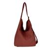 Cloth bag women's large-capacity new summer versatile pleated shoulder bag leisure student class tote bag