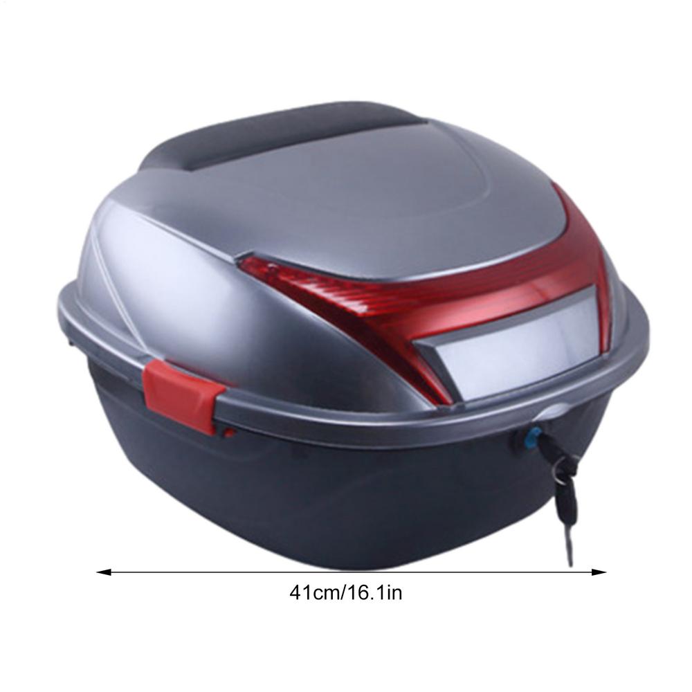 Motorcycle Trunk Box Motorbike Trunk Storage Top Carrier Ergonomic Case Ergonomic Luggage Case With Built-in Base For Storing