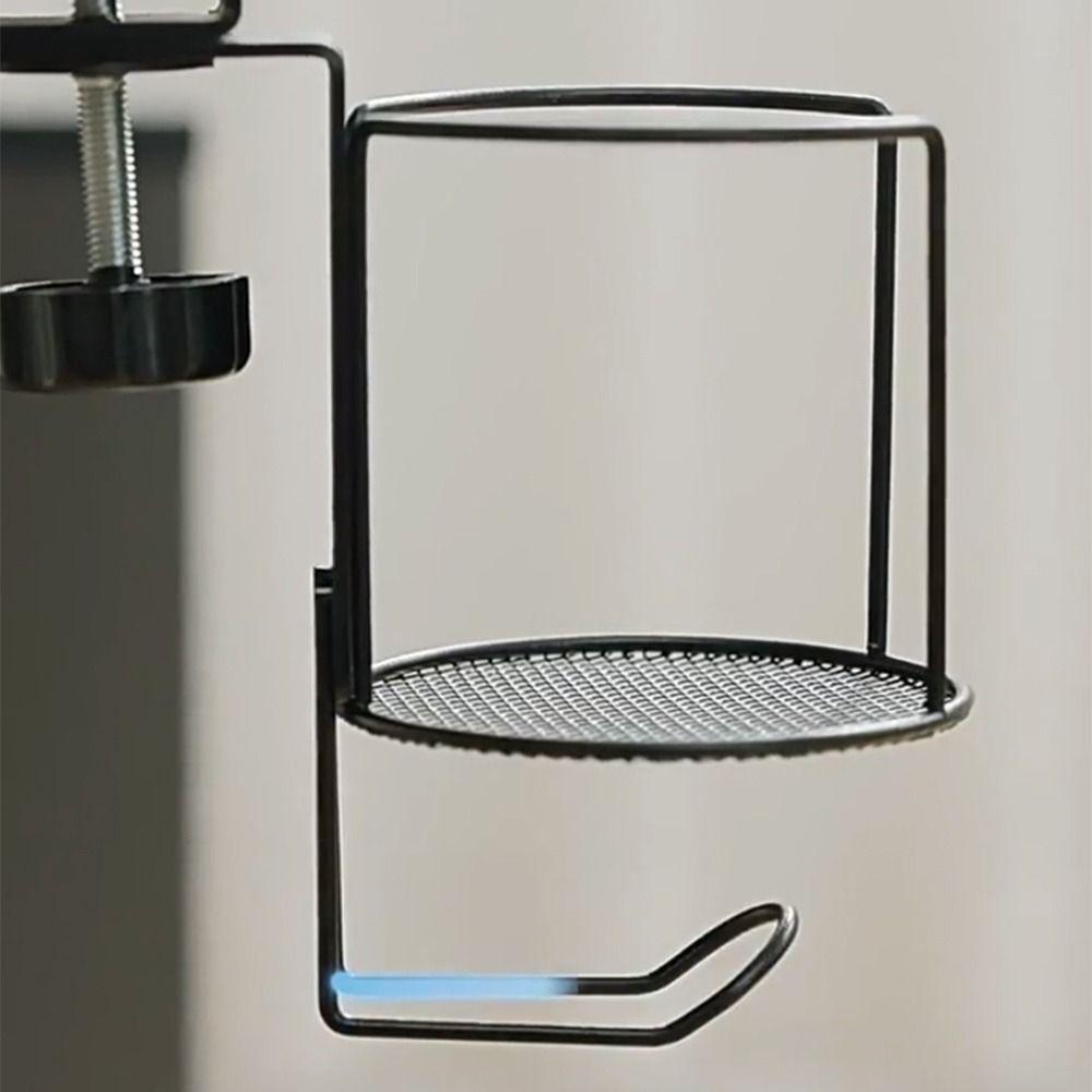 2 in 1 Clip-on Cup Holder Waterproof Desktop Mug Rack Mug Floating Shelves  Office Accessories