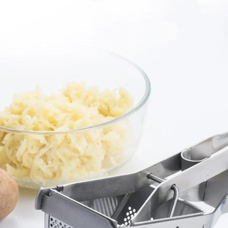 Potato Masher Ricer Manual Fruit Masher Stainless Steel Detachable Pumpkin Carrot Masher Press and Mash Potato Masher Tool