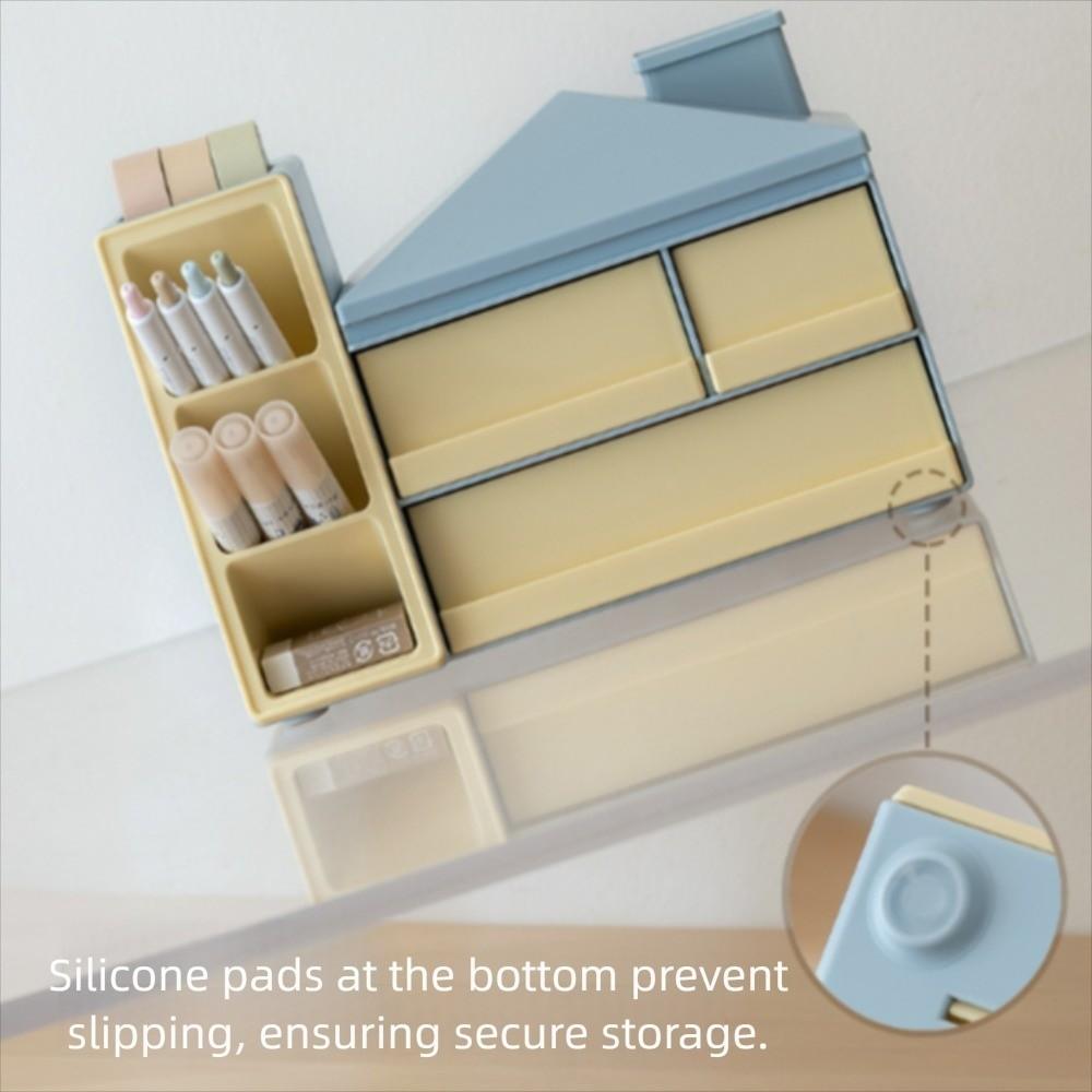 Large Capacity Desk Stationery Storage Box Desk Organizer Sundry Storage Rack  for School Office
