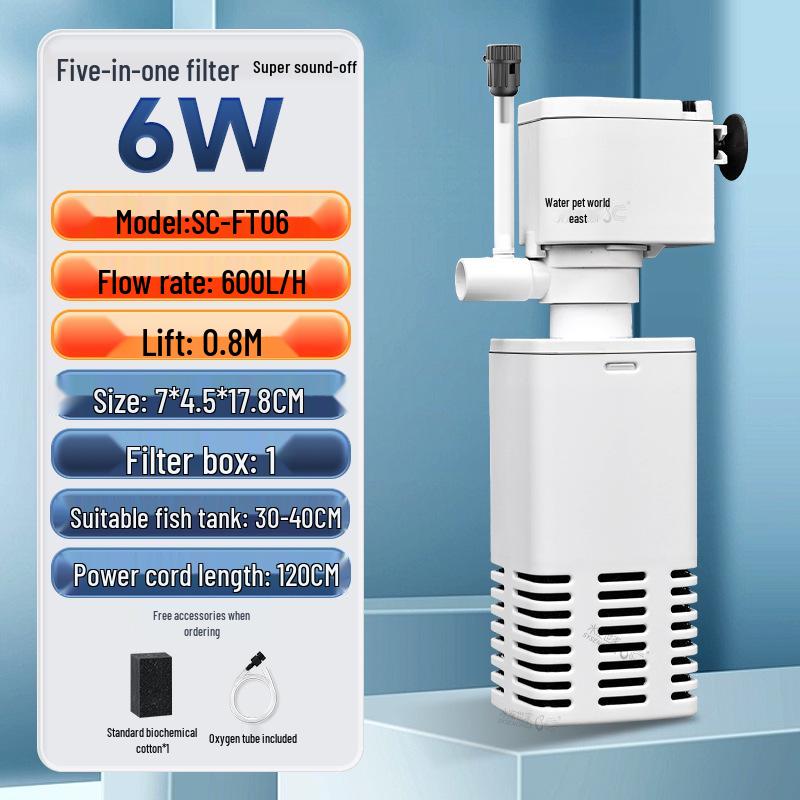 

Погружной фильтр «три в одном» для аквариума и кислородный насос