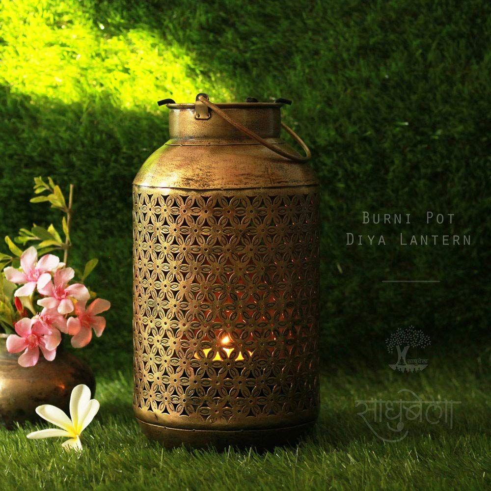 Iron Candle Diya Lantern