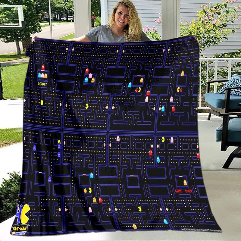 Game blanket retro game maze flannel blanket gamer blanket gift blanket