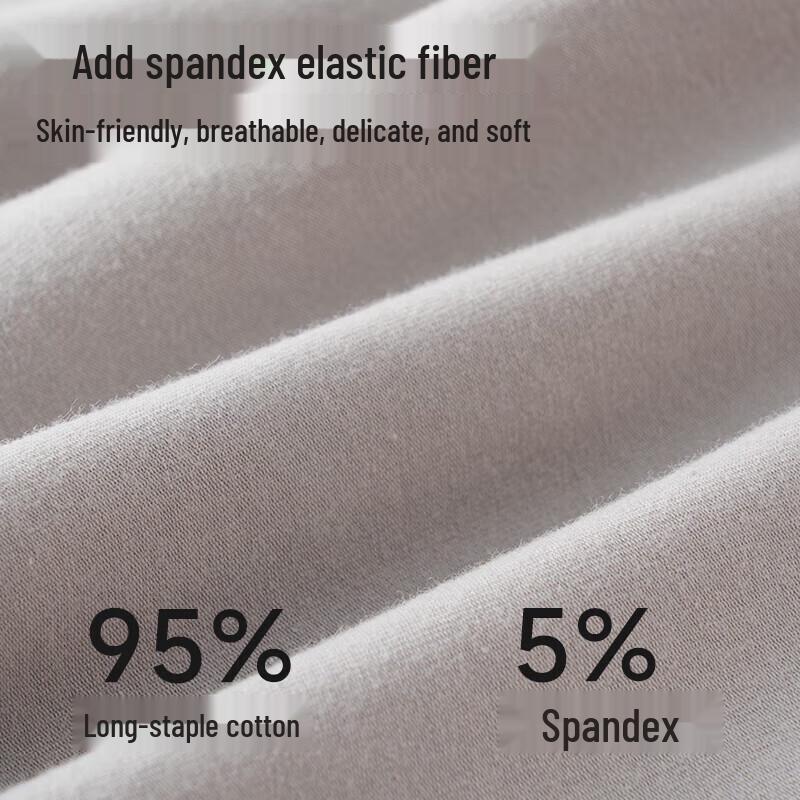 MIIOW Men's 10A Antibacterial Seamless Cotton Underwear 4-Pack