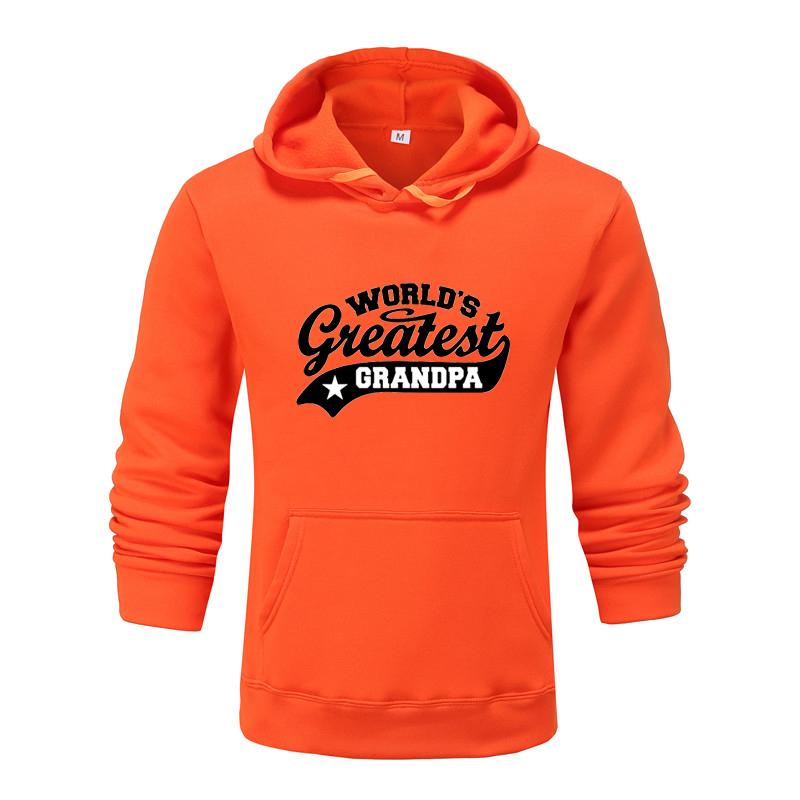 Podzimní a zimní světová mikina s kapucí dědečka s potiskem pro muže a ženy