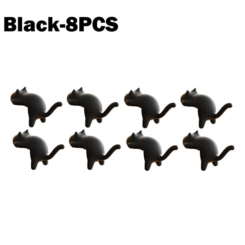 1-8PCS Cat Backpack Hook Table Edge No Marking No Punching, Desk Specific Multi-functional Bag Hanger on The Side of The Desk