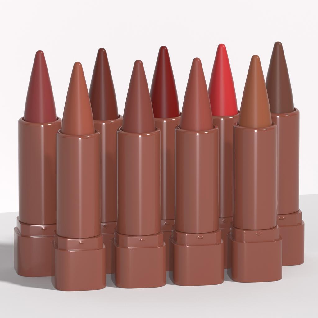 Creion de buze cu gradient, cu finisaj catifelat mat, aplicare fină, ruj pentru buze definite și elegante