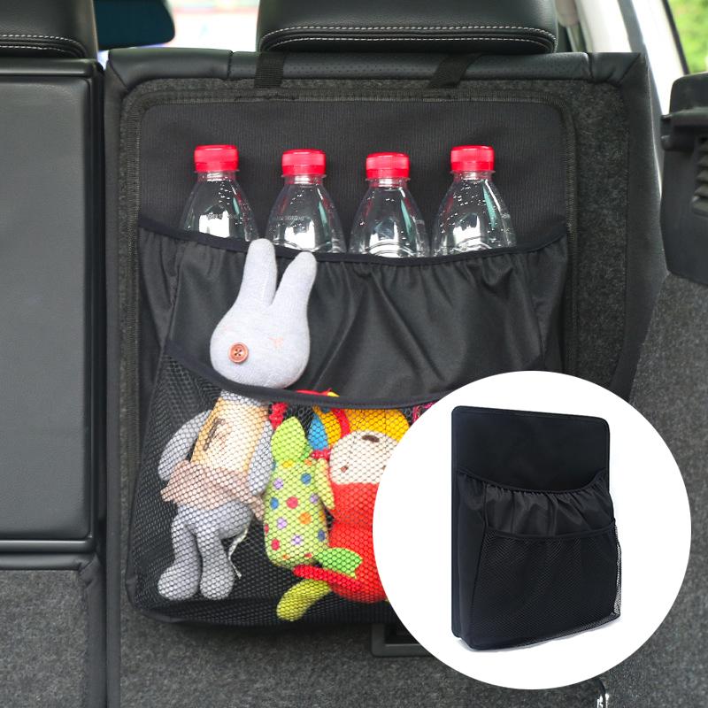 3 Styles Car Rear Seat Back Storage Bag Large Capacity Mesh Pocket Multi Hanging Bag Car Storage Organizer Car Accessories Supplies