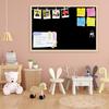 Artzfolio Greys Family Black Colour | Bulletin Board Notice Pin Board | Vision Soft Board Combo With Thumb Push Pins & S