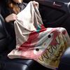 1pc My Melody Strawberry blanket Lightweight Flannel Throw for Sofa Bed Travel Camping Livingroom1196L