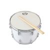 14in Marching Drum Stainless Steel & Maple Wood Body PVC Drumhead with Sticks Shoulder Strap Key for Student Professional Drummer
