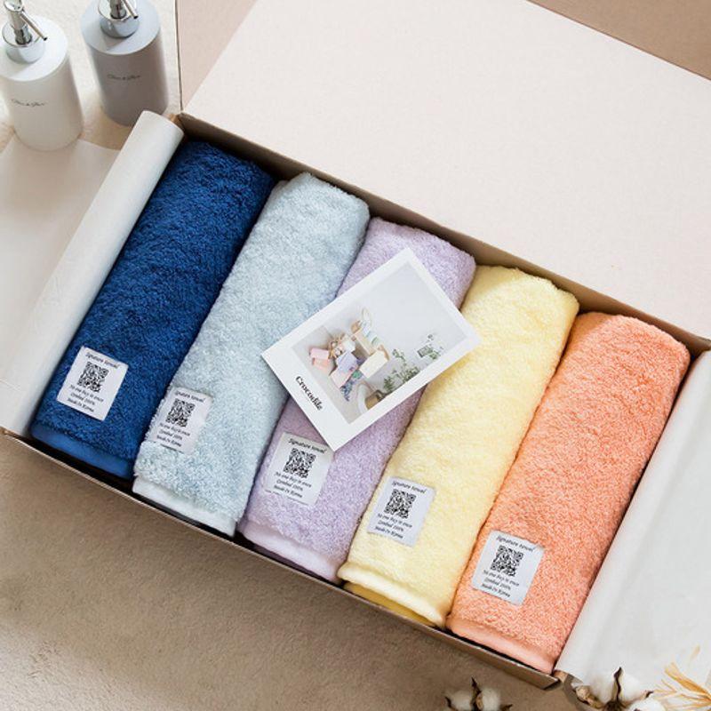 Crocodile Acc 220g Combed Yarn 40-Count Palette Hotel Towels (5 Sheets)