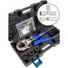 Pince à sertir professionnelle - amzcnc - profil u 16,20,25,32 - pression max 60 kn - poignées extensibles