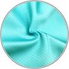 SHLAX&WING Necktie and Pocket Square Set, Solid Color, Aqua Indigo Silk, 147cm x 8cm
