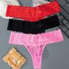 Mutandine da donna con motivo floreale ricamato moda tinta unita Slip a vita bassa da donna Intimo da notte