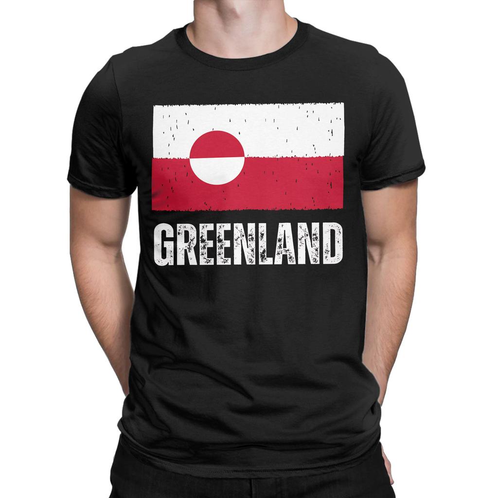 Greenland Flag Vintage T Shirt Summer  Hipster T Shirts Men Cotton O Neck Plus Size 5XL Clothing Short Sleeve Vintage Tshirt
