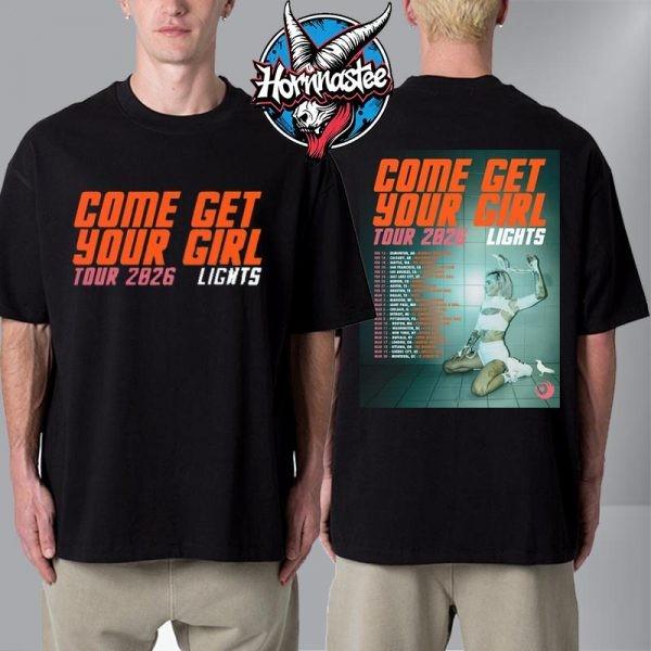 Lights Come Get Your Girl Tour 2026 Zeitplan Tourdaten Unisex T-Shirt Zweiseitiges Unisex T-Shirt