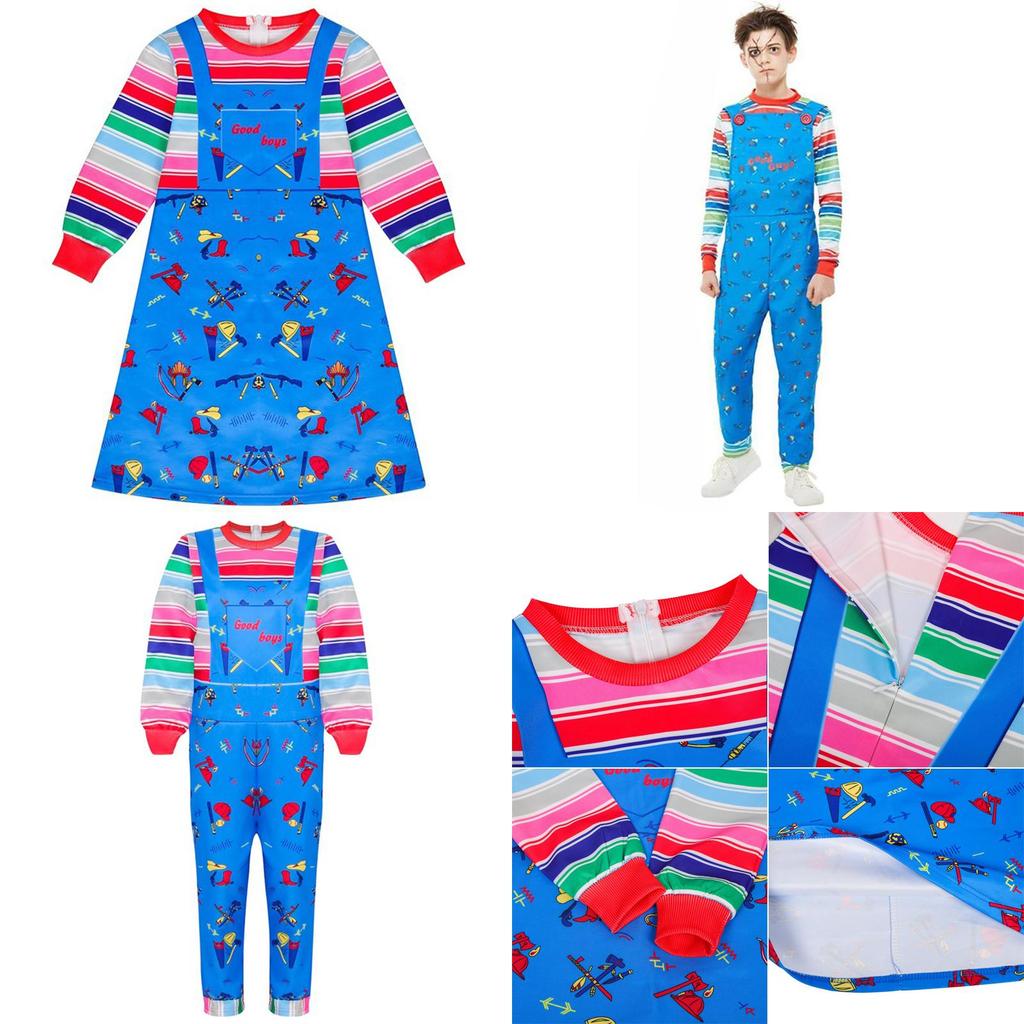 Adorable Child's Play Licensed Chucky Costume For Halloween Kids Fancy Dress