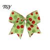 Reusable Seasonal Party Supplies 2Pcs Christmas Polka Dot Bow Decor, European Style Ribbon Ornament for Tree Topper Decorations Gift Box Wreath,