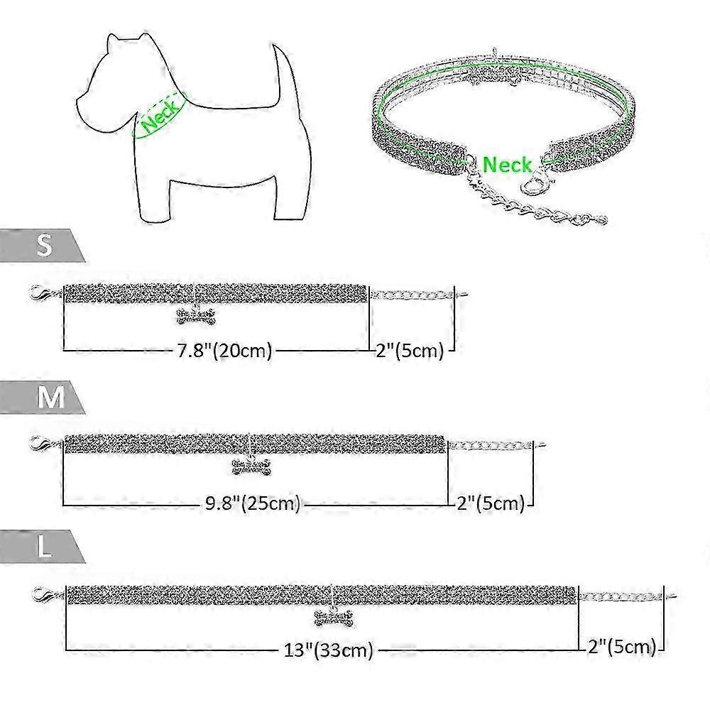 2025 Bling Rhinestone Dog Collar Crystal Puppy Chihuahua Pet Dog Collars Leash For Small Medium Dogs Mascotas Accessories S M L Pink