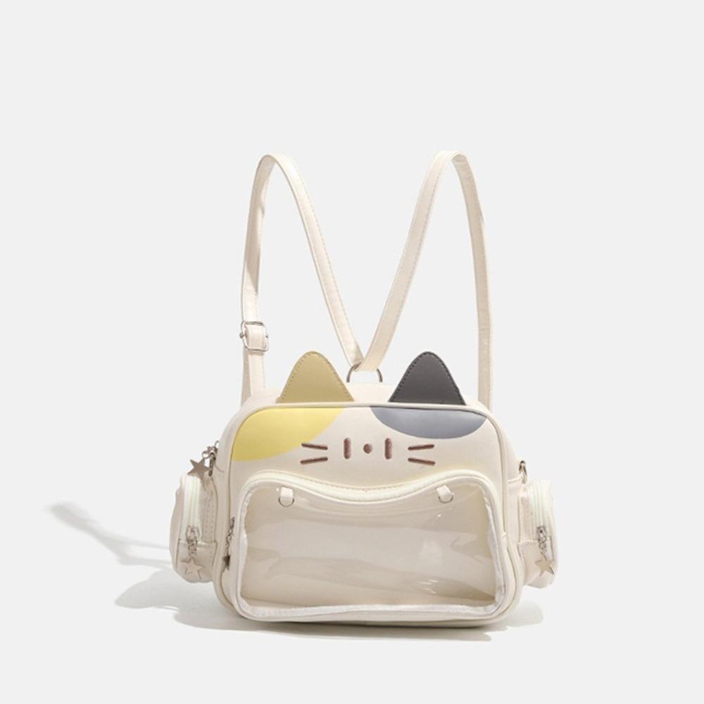 

Лоліта Іта Сумка Корейська Y2K Jk Сумка на плече Хараджуку Лоліта Іта Сумка Прозора кишеня PU Сумка через плече Дівчата білий