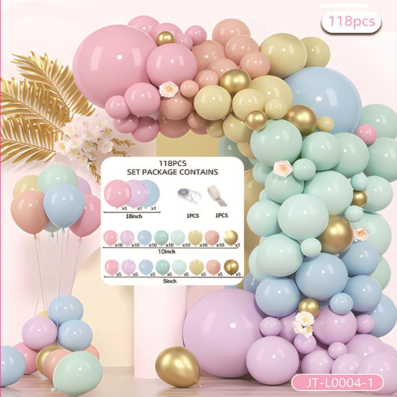 Opening Arch Balloon Chain Birthday Balloon Arrangement Decoration Party Package Set Premium Scene Supplies