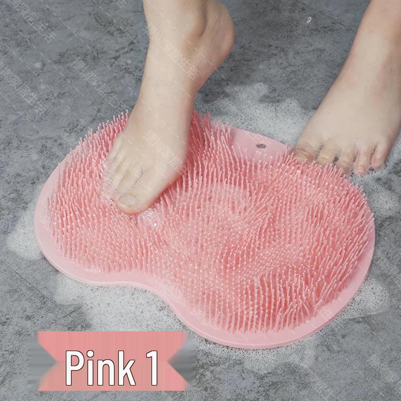 Wall-Mounted Non-Slip Back and Foot Scrubber with Suction Cup